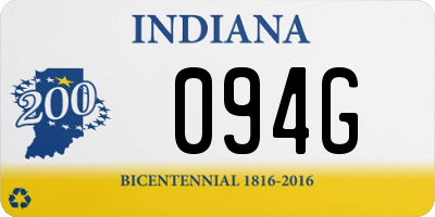 IN license plate 094G