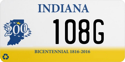 IN license plate 108G