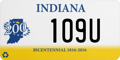 IN license plate 109U