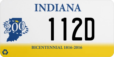 IN license plate 112D