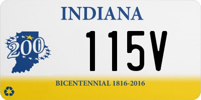 IN license plate 115V