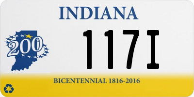 IN license plate 117I
