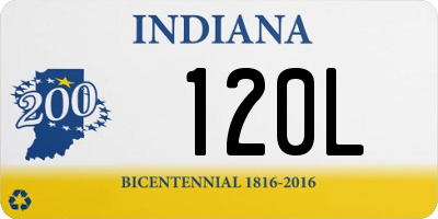 IN license plate 120L