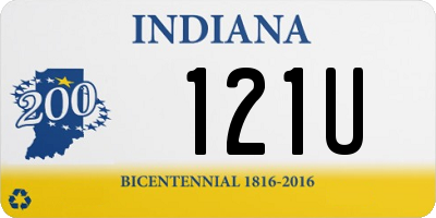 IN license plate 121U