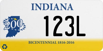 IN license plate 123L