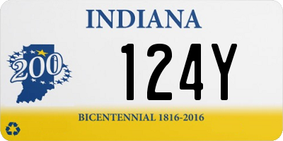 IN license plate 124Y