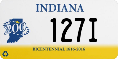 IN license plate 127I