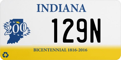 IN license plate 129N