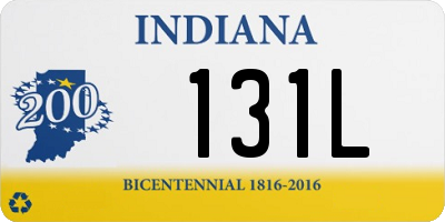 IN license plate 131L