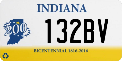 IN license plate 132BV