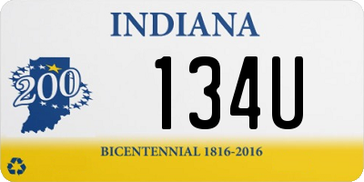IN license plate 134U