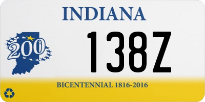 IN license plate 138Z