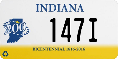 IN license plate 147I