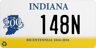 IN license plate 148N