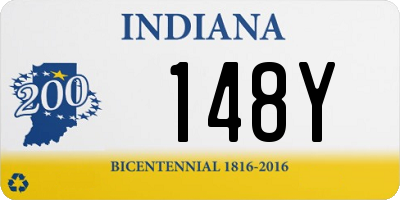 IN license plate 148Y