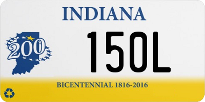 IN license plate 150L