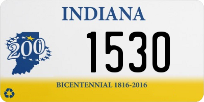 IN license plate 153O