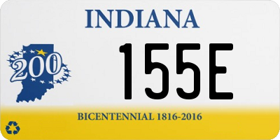 IN license plate 155E