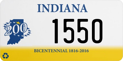 IN license plate 155O