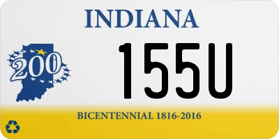 IN license plate 155U