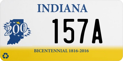 IN license plate 157A