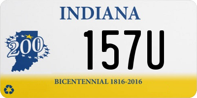 IN license plate 157U