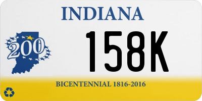 IN license plate 158K