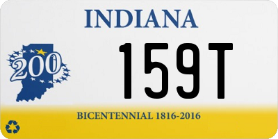 IN license plate 159T