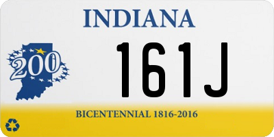 IN license plate 161J
