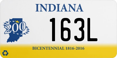 IN license plate 163L