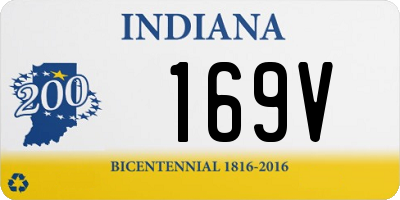 IN license plate 169V