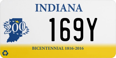 IN license plate 169Y