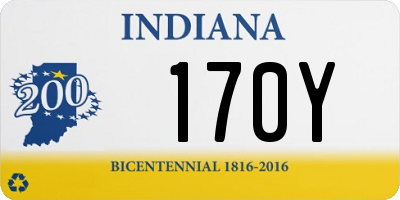 IN license plate 170Y