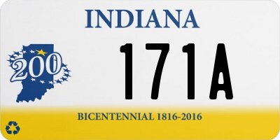 IN license plate 171A