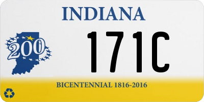 IN license plate 171C
