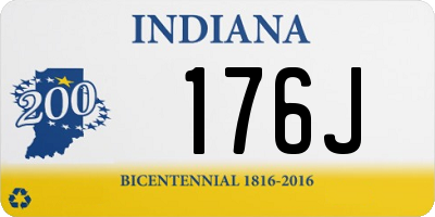 IN license plate 176J