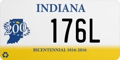 IN license plate 176L