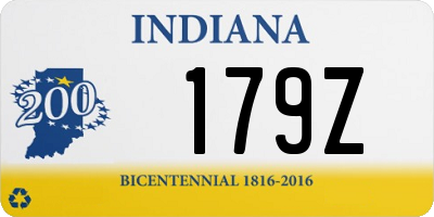 IN license plate 179Z
