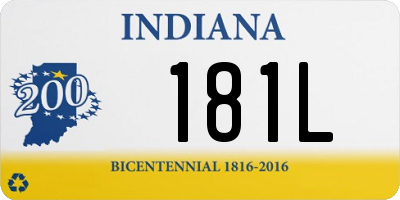 IN license plate 181L