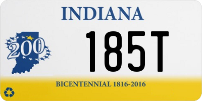 IN license plate 185T