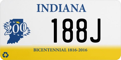 IN license plate 188J
