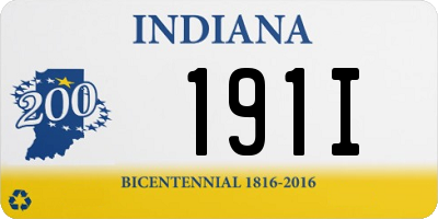 IN license plate 191I
