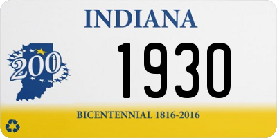 IN license plate 193O