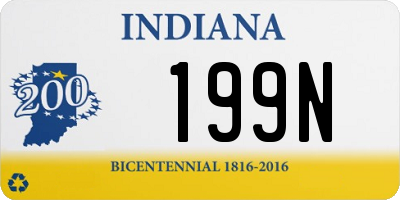 IN license plate 199N