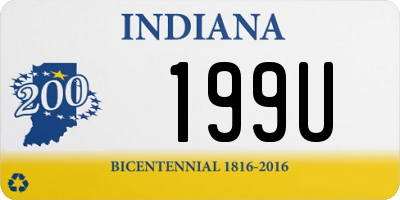 IN license plate 199U