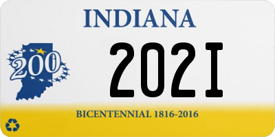 IN license plate 202I
