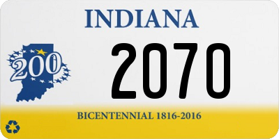IN license plate 207O