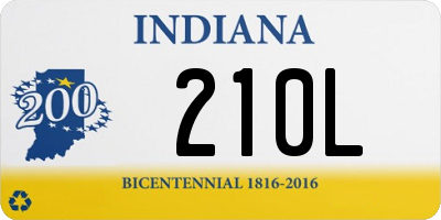 IN license plate 210L