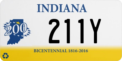 IN license plate 211Y