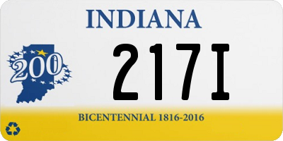 IN license plate 217I